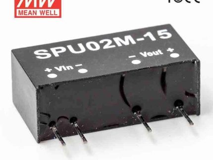 MEANWELL- SPU02M-15 11~13Vdc>+15Vdc 133mA Dönüştürücü