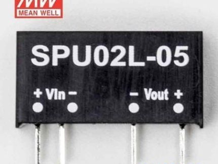MEANWELL- SPU02L-05 4.5-5.5Vdc>+5Vdc 400mA Dönüştürücü