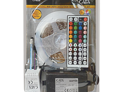 Cata RGB Şerit Led Seti 220v 352 Renk + Trafo + Kumanda CT-4558
