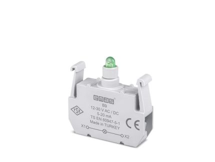EMAS EMAS-B9 B SİNYAL YEŞİL LED'Lİ BLOK 12-30 V AC/DC