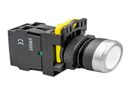 GWEST GWEST-6015 A5-31D IŞIKLI YAYLI BUTON (220VAC/DC) BEYAZ