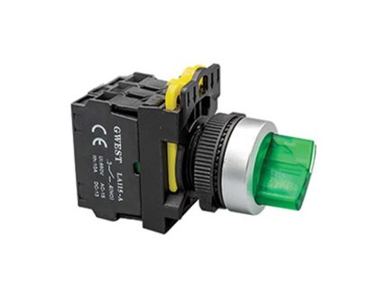 GWEST GWEST-6034 A5-20XSD IŞIKLI KALICI 1-0-2 BUTON(220VAC/DC)YEŞİL