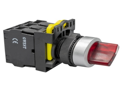 GWEST GWEST-6035 A5-02XSD IŞIKLI KALICI 1-0-2 BUTON(220VAC)KIRMIZI