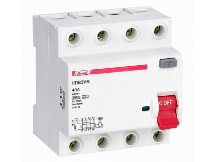HİMEL HML-HDB3VR425TC 6kA 300mA 25 A 3P+N Kaçak Akım Rölesi