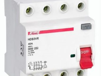 HİMEL HML-HDB3VR463SC 6kA 30mA 63 A 3P+N Kaçak Akım Rölesi