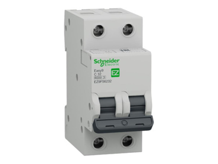 SCHNEIDER SCHEZ9F56232 Easy9 2P 32A, 6kA C Eğrisi Otomat