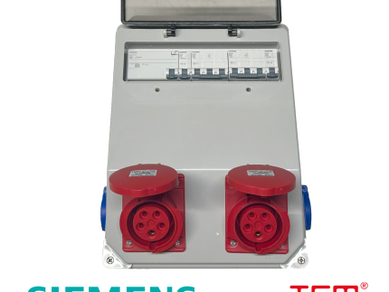 Tem IP67 Kombinasyon Kutusu Ön 2 Ad. IP44 5x16A CEE + 2 Ad. 1x16 Yan