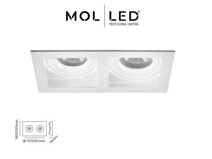 Molled İkili Sıva Altı Spot