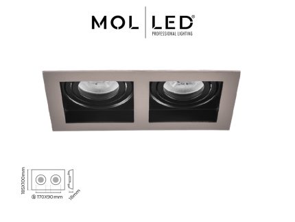 Molled İkili Sıva Altı Spot