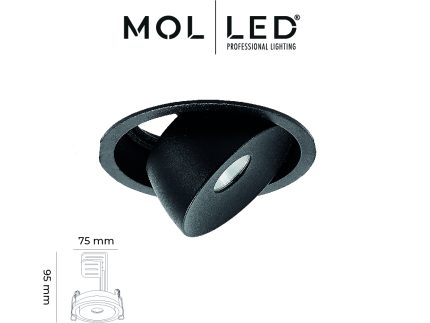 Milano Serisi Sıva Altı Yuvarlak Led Spot MOL3401