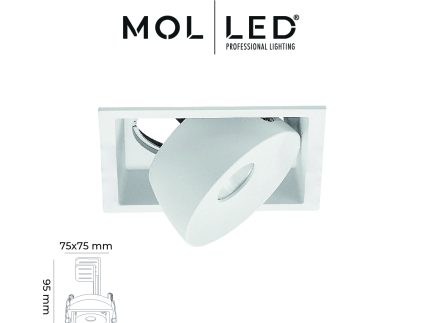 Milano Serisi Sıva Altı Kare Led Spot MOL3402