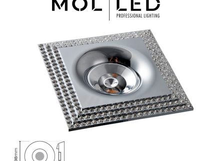 Krom Taşlı Sıva Altı Kare Spot