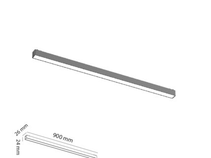 90 CM 30W Opal Difüzörlü Slim Magnet Aydınlatma
