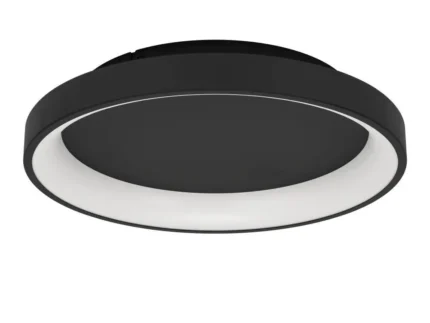 Eglo 901251 "LORETELLO" 35 Cm Çapında Plastik, Çelik Siyah Duvar Tavan Armatürü