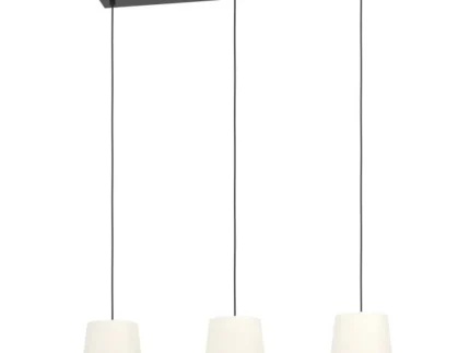 Eglo 901263 "FEBRES" 110 Cm Yüksekliğinde Çelik Siyah Sarkıt Avize