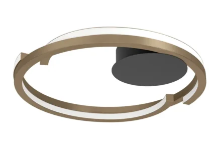 Eglo 901825 "MEZZOMONTE" 48 Cm Çapında Bronz Siyah Alüminyum Çelik Tavan Armatürü