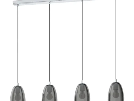 Eglo 98616 "ALOBRASE" 110 Cm Yüksekliğinde Çelik Krom Sarkıt Avize