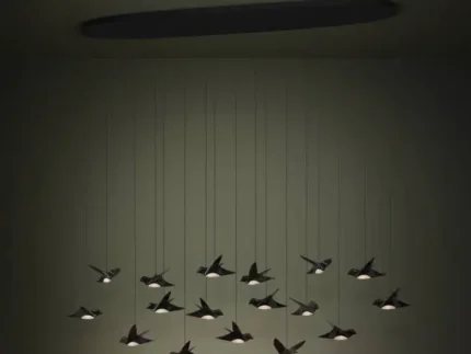 Eglo 390353 "PARATEBUENO" 220 Cm Yüksekliğinde Çelik Siyah Sarkıt Avize